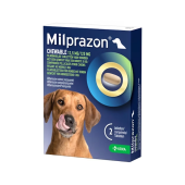 Milprazon Chewable 12,5 mg - противопаразитни таблетки за кучета над 5 кг, 4 броя
